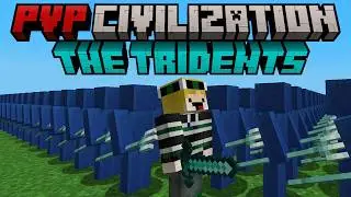Minecraft but I battle the TRIDENTS of PVP CIVILIZATION