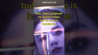 hobi's reaction to seeing a huge jungkook picture 😭