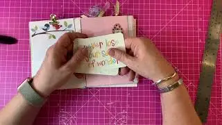 Cute little junk journal made with the mini  cinch