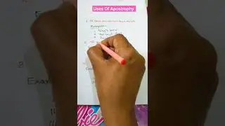 Uses Of Apostrophe In English || Punctuation Mark || 🔥 @GSREnglish 🔥🦢