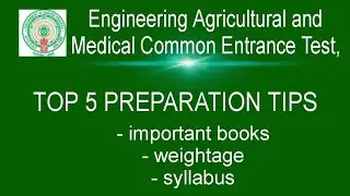 AP EAMCET TOP 5 PREPARATION TIPS #UPDATE ABOUT IMP BOOK, WEIGHTAGE, SYALLABUS #APeamcet2024