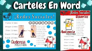 Cómo hacer CARTELES en word
