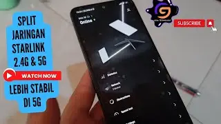 Split Jaringan STARLINK 5G dan 2.4G