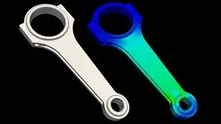 Simple Static Structural Analysis of Connecting Rod in Ansys
