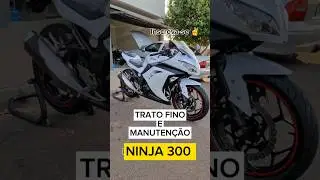 Limpeza detalhada + manutenção ninja 300 #kawasaki #ninja
