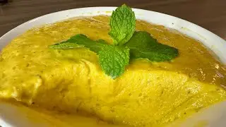 SOBREMESA CREMOSA DE MANGA COM HORTELÃ: BEM REFRESCANTE