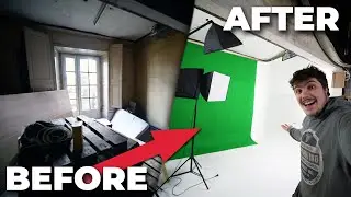 Homemade Photo/Video Studio in 8 Minutes🎥📷 (with curved walls) [Timelapse]