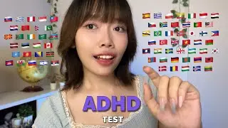 ASMR Roleplay | ADHD Test in 70 Different Languages (2 hours for sleep)