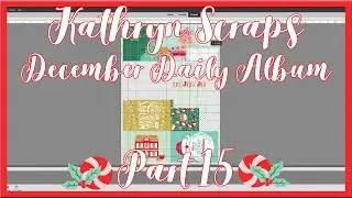 December Daily Wallet Album | Part 15 | Christmas in July 2023 | Kathryn Scraps Live