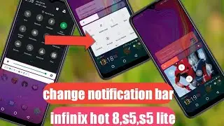 Change notification bar in infinix hot 8 & s5,s5 lite |change notification bar in all infinix device