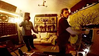 Dub Foundry and Ranking Fox vibing in the studio inna Sound System style