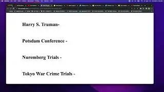 Review Potsdam Conference - Nuremberg and Tokyo War Crime Trials