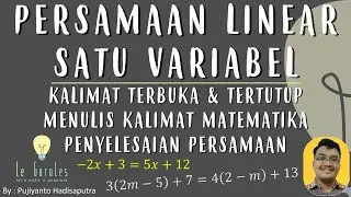 Persamaan Linear 1 Var (1) - Penyelesaian Persamaan Linier Satu Variabel - Matematika SMP
