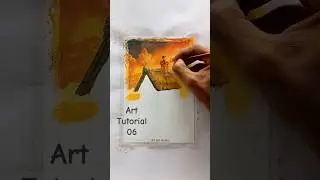 T6.LET'S HOUSETOP COLORING...🛖 | #shorts #art #painting #tutorial #hut #house #artvideo #coloring