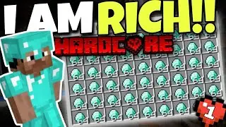 I Made Full Diamond Armour In Minecraft Hardcore!!