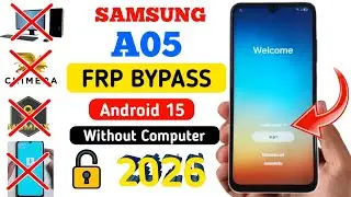 Samsung A05 Frp Bypass Android 15 /Unlock Google Account Lock Without PC | Talkback Not Working 2026