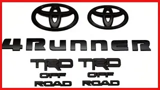Genuine Toyota 4Runner TRD OFF ROAD Black/Blackout Emblem Overlay Kit/Set PT948-89200-02