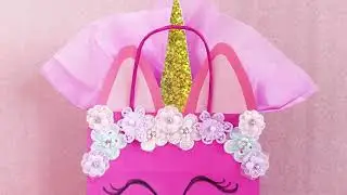 Unicorn cadeautas knutselen