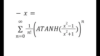 ATANH Taylor Maclaurin SERIESSUM LINEST POLYNOMIAL REGRESSION Google Sheets or Excel