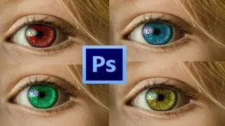 How to change eyes color in Photoshop CS6 | Photoshop tutorial