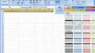 Ms Excel Tutorial