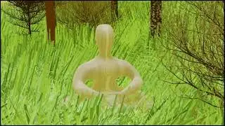 Blender. Заготовка сцены с лесом.