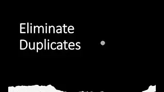 Eliminate Duplicates SQL - With a Key