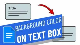 How to add background color to a text box in google docs