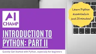 Easy Python Introduction Part - 2 | Getting Started with Python