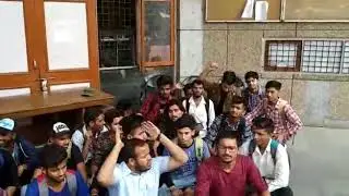 PROTEST AGAINST JAMMU UNIVERSITY II GDC UDHAMPUR II AVBP