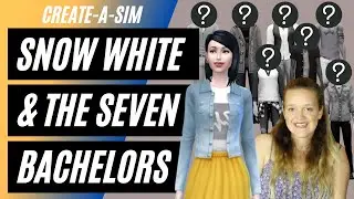 CAS for my DISNEY Bachelorette Challenge 👑| Snow White & the Seven Bachelors #1 | The Sims 4 | Xbox