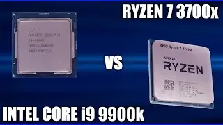 CPU Intel Core i7 9700k vs AMD Ryzen 7 3700x. Comparison + tests in games!