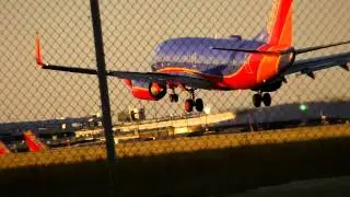 Southwest in the sunset at BWI