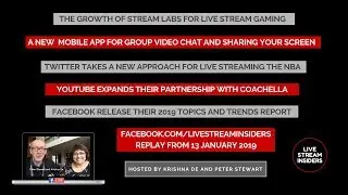 Live Stream News Week Commencing 13 January 2019