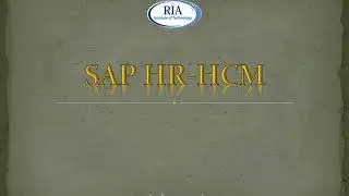 SAP HR Training Courses in Bangalore - RIA Class Room