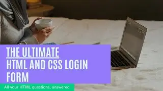 How to create a cool, modern login form using html and css