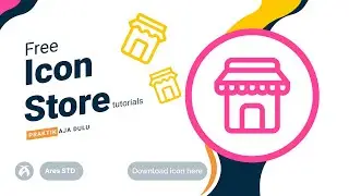 Store single icon free with use Adobe Illustrator - Lerning design icon