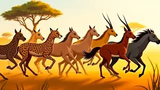 cow green screen animals running walking stampe animals full HD video green cow cartoon
