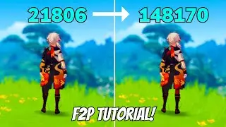 C0 Kazuha 21k To 148k F2P Nuke Tutorial {Genshin Impact}