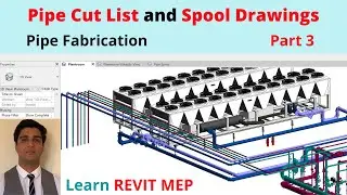 Pipe Cut List and Spool Drawing for Pipe Fabrication in Revit | Revit Plantroom Design Part 3
