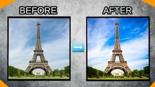 Before & After - Editing The Eiffel Tower Photo [Lightroom Editing]