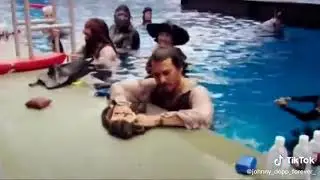Behind the Scene of Pirates of the Carribbean TikTok: johnny_depp_forever