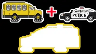 Snow Coach + Police Car | Emergency Vehicles | Winter Vehicles | Pixel city