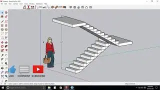 Staircase in Google Sketchup Learn in Hindi how to make staircase in  2023 New Trick Tips 