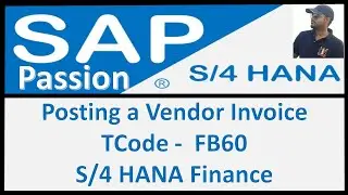 Posting a vendor invoice in SAP - FB60