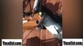 350 Pound huge Marlin Jumps in the Boat ,  Fishermen avoid dangerous bill as marlin jumps