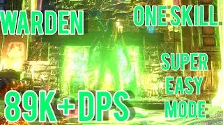ESO 89K+ dps Warden one skill one bar heavy attack build
