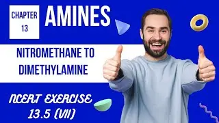 13.5 (vii) Nitromethane into dimethylamine | NCERT | Amines | Chapter 13 |