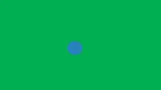 Bouncing ball copyright free green screen -Blue