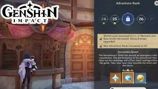 ASCENSION QUEST ADVENTURE RANK 25 GENSHIN IMPACT